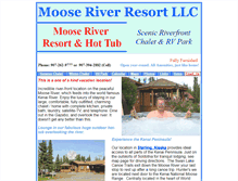 Tablet Screenshot of mooseriverresort.com